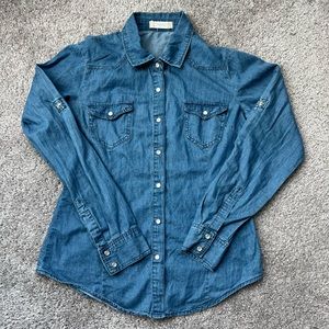 Denim Button Down Shirt